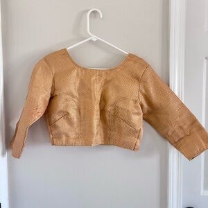 NEW sari blouse (GOLD)